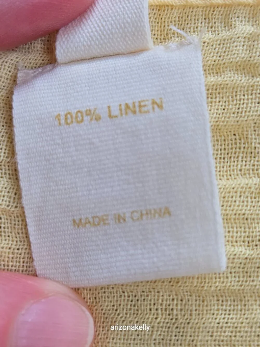 NWOT 100% Linen Scarf Seersucker Puckered Wrap Oversized Shawl Yellow Monday